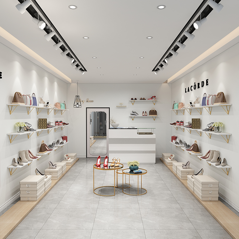 Commercial Shoe Store Shoe Rack Clothing Store Bag Rack Shop Upper Wall Shoes Children Shoes Display Rack Multilayer Shelving Shelf Shelf