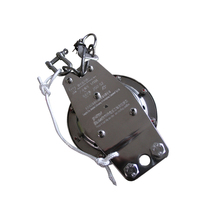 Stainless steel hydrostatic pressure release for marine life-saving life boats