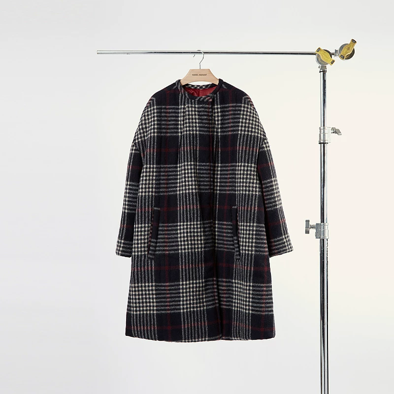 ISABEL MARANT Woolen colored keep warm coat, jacket, loose straight fit