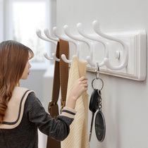 Hanging hanger wall-mounted wall hanging clothes hook door rear hanger hooks into door Xuanguan entrance wall clothes clothes hat hanging rack