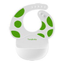 taoqibaby bib silicone waterproof super soft bag childrens feeding saliva bib baby food supplement rice bag