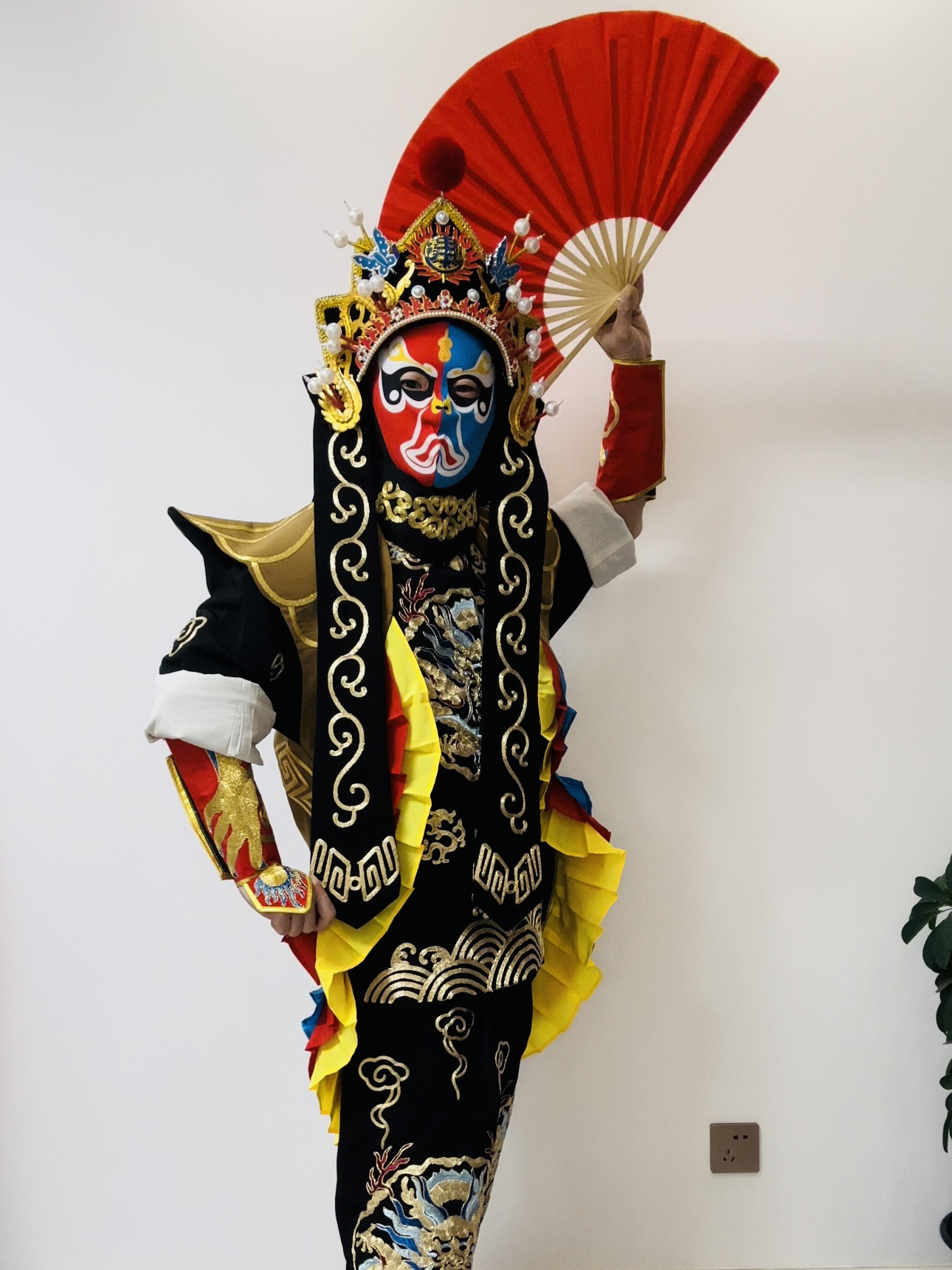 変面四川オペラ変面舞台衣装盤錦刺繍火の玉ベストネット有名人同じスタイル売れ筋おすすめ