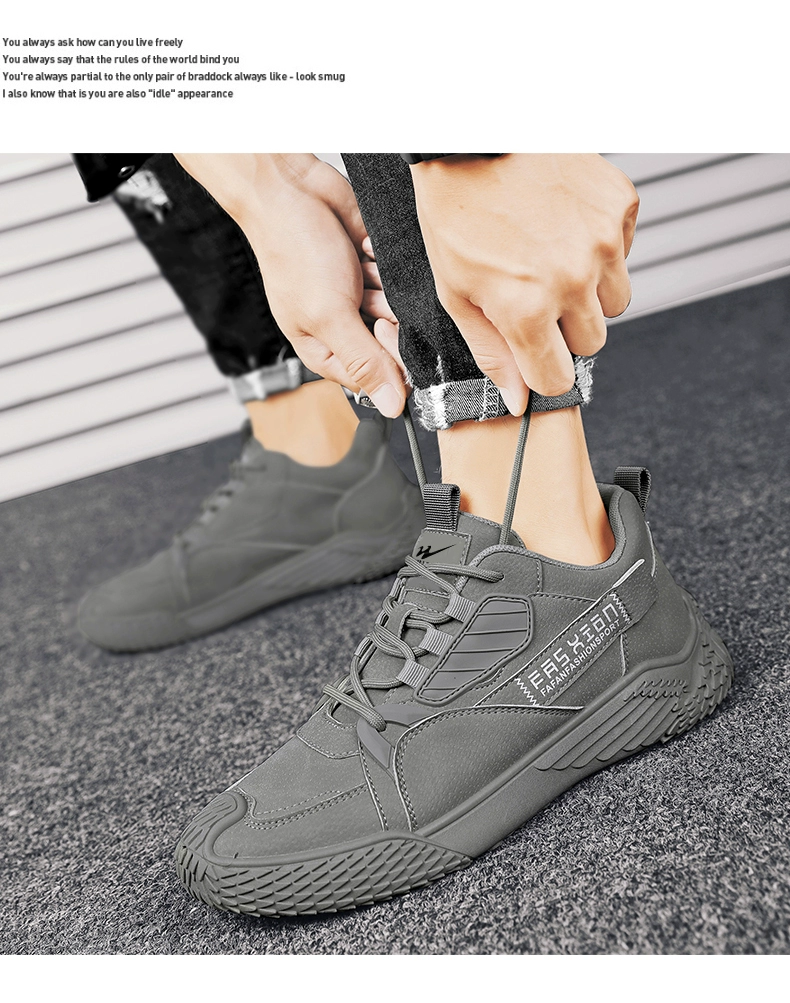 Double Star men's shoes, autumn and winter leisure sports, work safety shoes, non-slip, wear-resistant, construction site work wear, trendy shoes