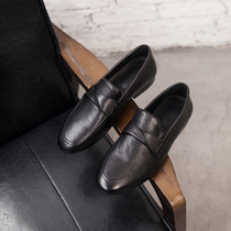 Summer headliner Bull Leather Leather Leather Leather Leather Leather Shoes Low Bunch Foot Shoes Men Han Edition Tide Shoes Youth Fashion Lego Shoes