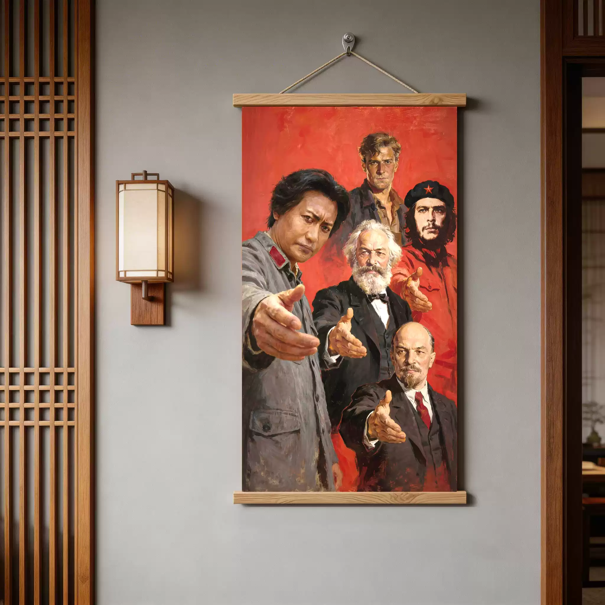 同志别气馁伟大领袖毛爷爷教员高清挂画房间墙壁红色力量装饰壁画