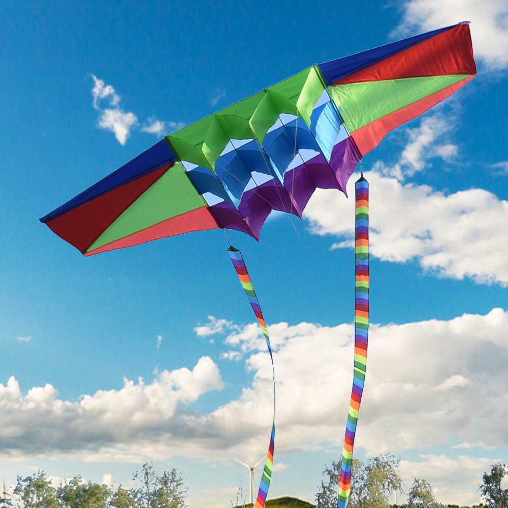 Radar Kite Breeze easy to fly Zhengzong Weifang large kite large upscale adult kite with tail floating wire wheel