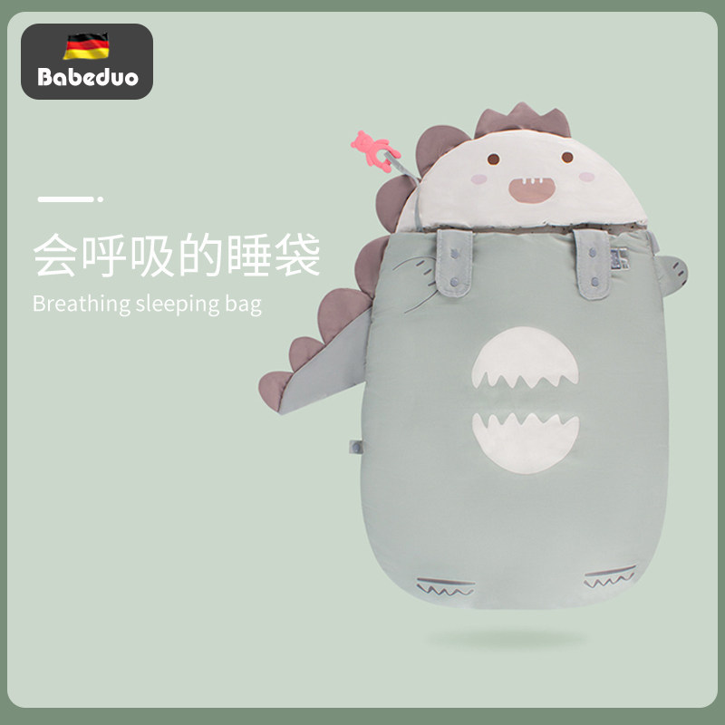 German Bethan BABY SLEEPING BAG ALL SEASON UNIVERSAL THICKENED PURE COTTON NEWBORN CHILD SPRING AUTUMN WINTER BABY ANTI-JUMP