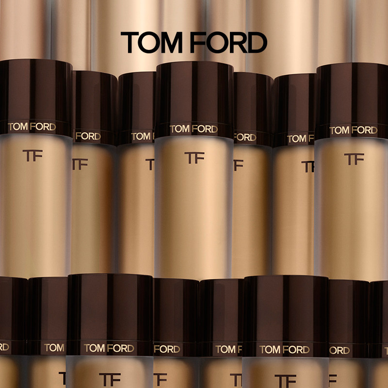 (Official) TOM FORD silk fog round tube Foundation liquid thin concealer mixed oil skin holding makeup