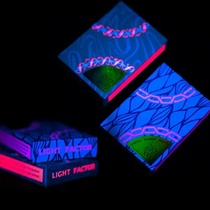 Limited cards of light factor v2 mutation suppressed flower cut poker card UV fluorescence creative collection