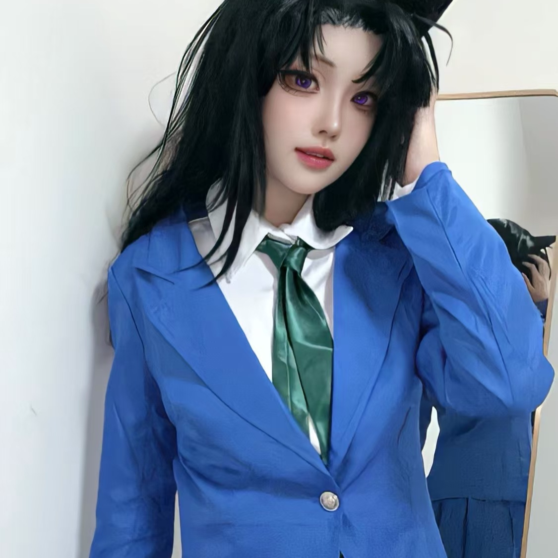 毛利兰cos服毛利兰cos毛利兰假发工藤新一cos服工藤新一cos假发，本命CP的颜值天花板！_Cosplay女装_淘宝游戏网