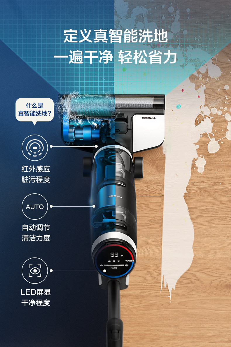 顶级旗舰 添可 芙万 无线智能洗地机 自清洁不脏手 图5