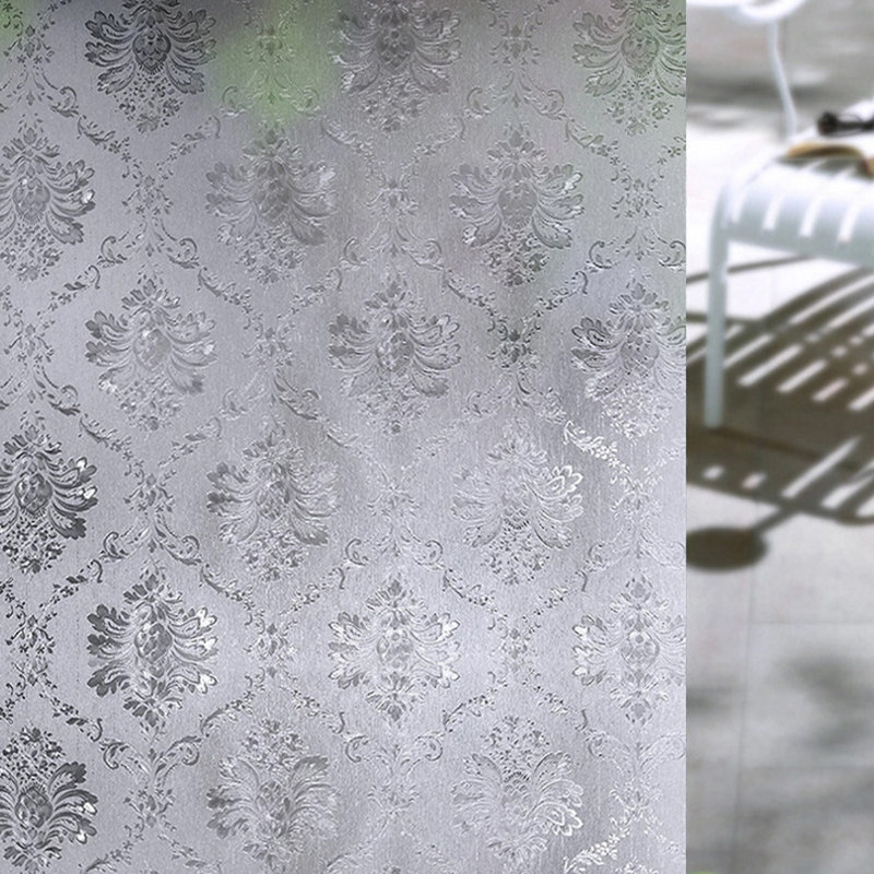 Frosted Glass Stickers Bathroom Makeup Room Windows Light Transmission Opaque Cling Film Anti-Peep and anti-glue electrostatic window sticker