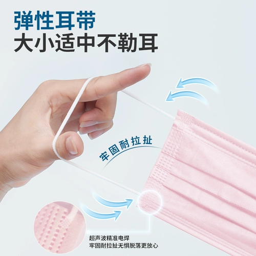 Одноразовая медицинская маска, розовая милая модная униформа врача