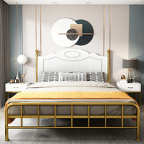 Maifan Nordic Light Luxury 1 5 1 8m Iron Bed Double Bed Childrens Environmental Protection Modern Simple Iron Frame Single Bed