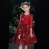 Наряд маленькой принцессы, юбка, лонгслив, вечернее платье, детский осенний наряд для музыкальных выступлений, из фатина