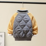 Утепленная толстовка для мальчиков, детский пуховик, приятное телу детское удерживающее тепло термобелье, 2020, увеличенная толщина, в западном стиле