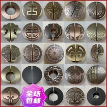  Semicircular handle Glass door round handle Black double door matching door handrail Green bronze solid spot