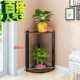 .Corner flower stand iron multi-layer indoor floor-standing space-saving succulent flower pot stand corner pothos flower stand guest