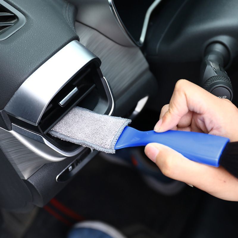 Car Interior Air Outlet Cleaning Brush Car Wash Cleaning Tool Brush Artifact Air Conditioning Outlet Cleaning Dust Brush Soft Bristles