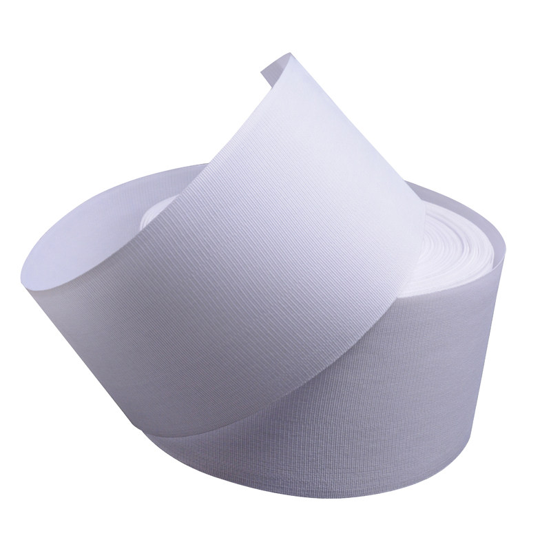 (Factory direct sales) Curtain accessories Roman circle cloth belt punched with spinning belt Korean pleated cloth belt 50 meters