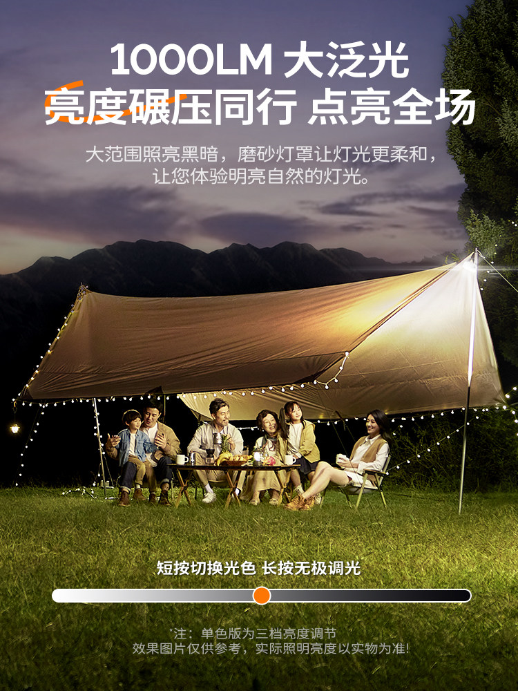 Wenwei Camping Outdoor Lighting Led Camp Tent Light Mini Portable Camping Light Long-Lasting Rechargeable Lantern