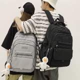 Вместительный и большой ранец, брендовая сумка через плечо, мужской рюкзак со сниженной нагрузкой для отдыха, подходит для студента, в корейском стиле, для средней школы