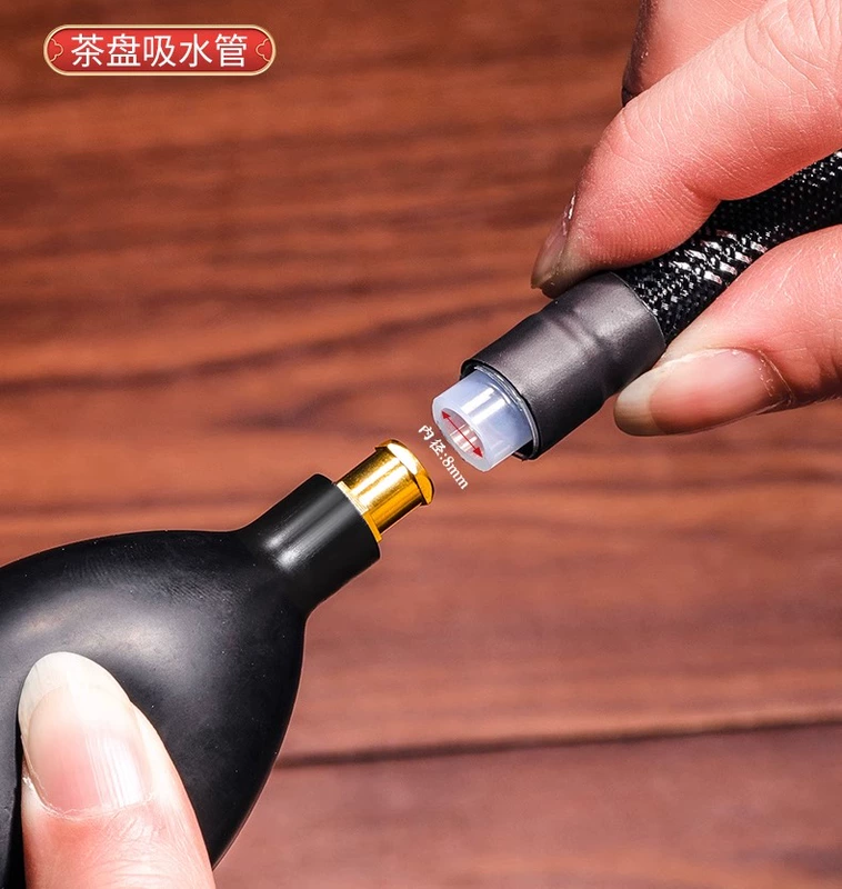Ống thoát nước khay trà có bóng thấm hút bàn trà bàn trà ống thoát nước chống đóng băng và chống nấm mốc ống thoát nước bộ ấm trà