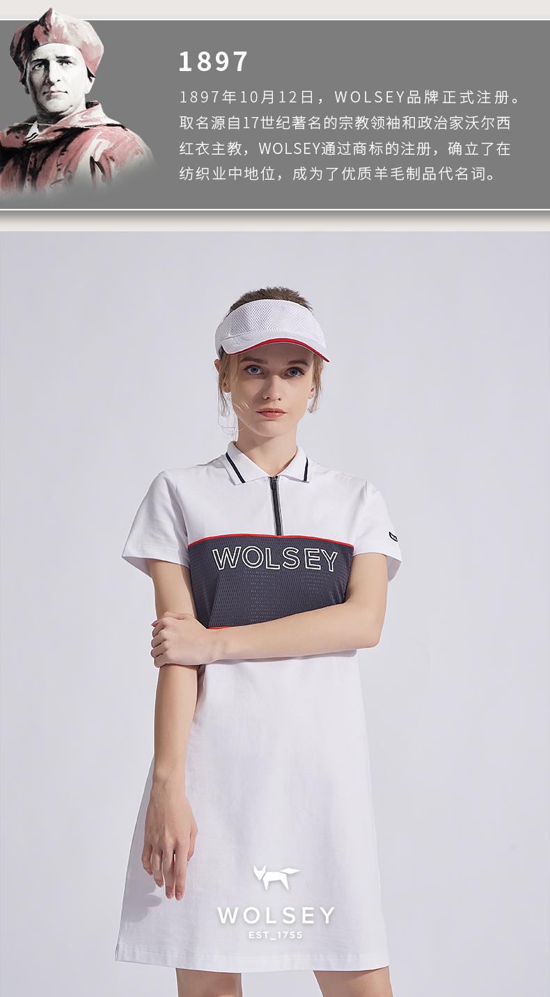 英国皇室品牌 Wolsey 女士 中长款高尔夫POLO连衣裙 图3