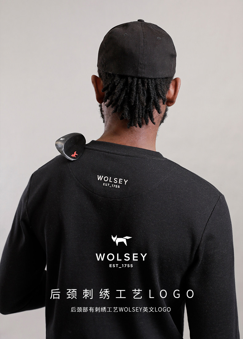 Wolsey 男式高尔夫长袖T恤运动卫衣 天猫优惠券折后￥139包邮（￥519-380）2色可选