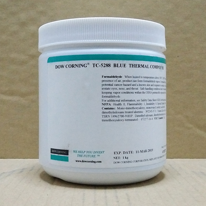 DOWSIL道康宁TC-5288蓝色导热硅脂 TC-5888灰色电脑CPU散热膏1kg