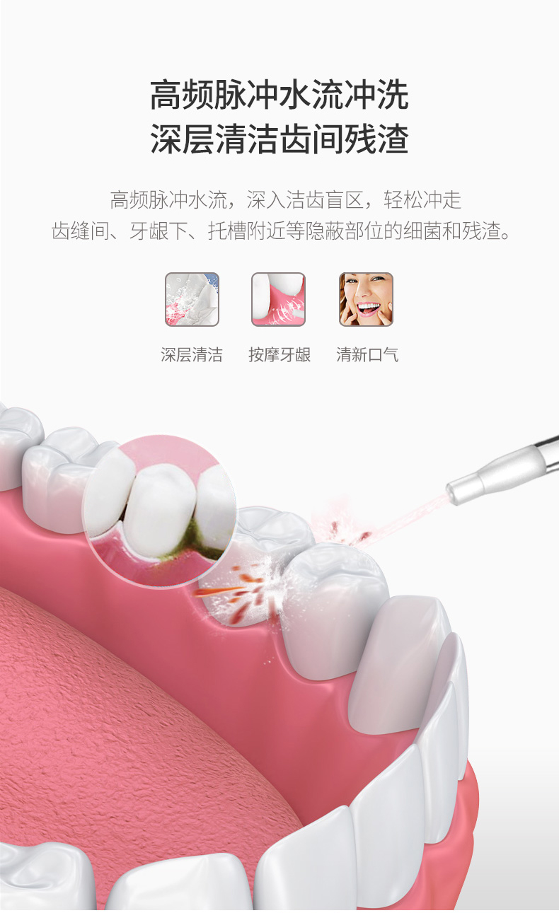 Molux 高频脉冲 电动冲牙器 图2