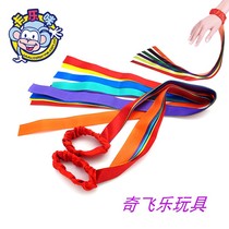 Carlemian Rainbow Wristband Nursery School Early Teach Children Sensory Training Equipment 6 Color Satin Multicolored Silk Ribbon
