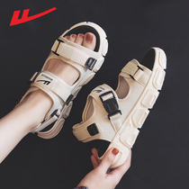 Back Force Sandals Women 2022 New Summer Flat Bottom Outside Wearing Mom 100 Hitch Soft Bottom Sports Casual Summer Beach