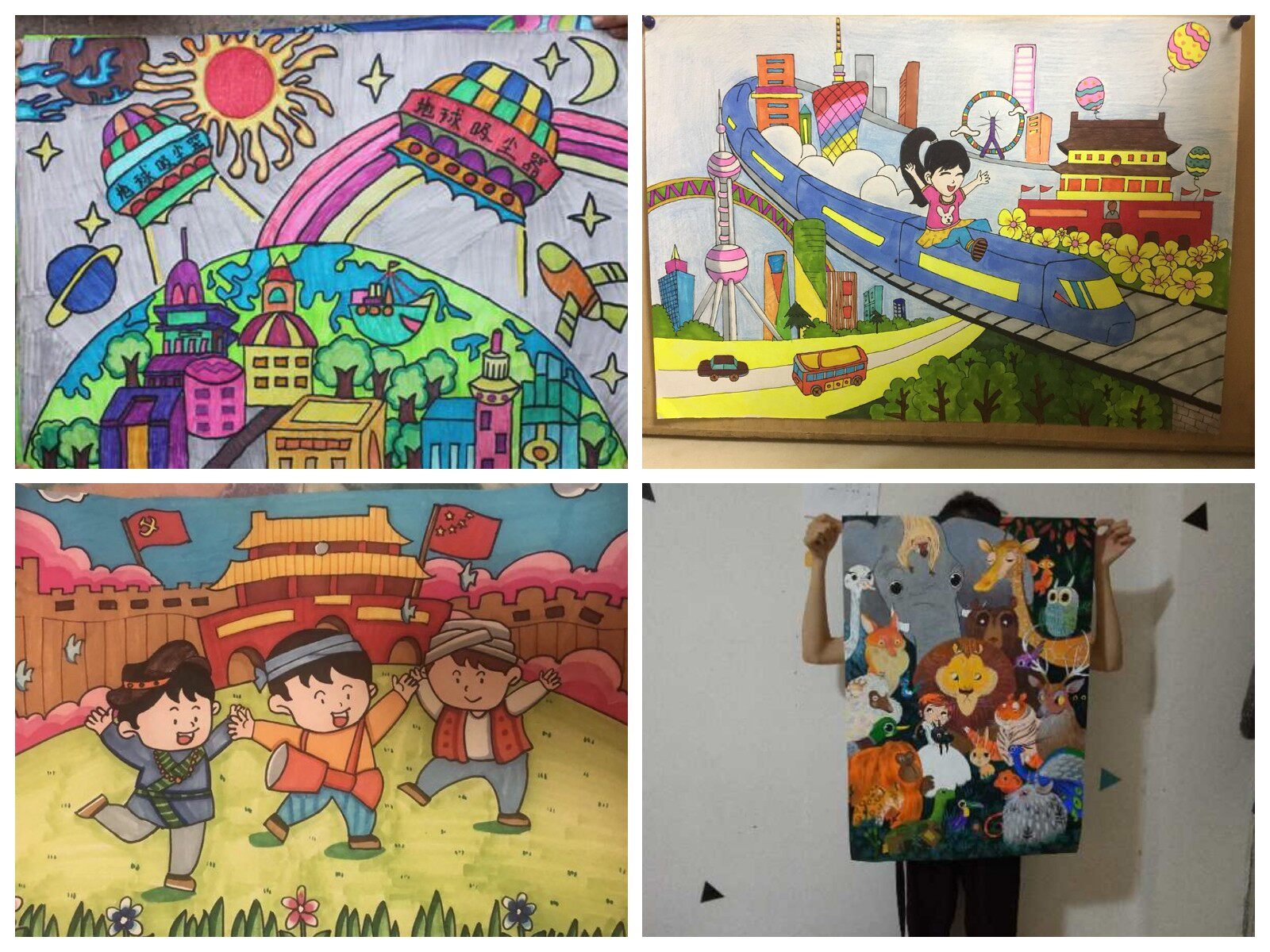 Hand-painted substitute painting mathematics language English history tabloid English poster drowning fire hand copy newspaper children's painting substitute painting