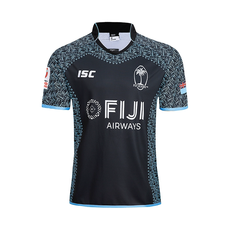 18-19 16-17 Fiji nhà và sân khách World Cup bóng bầu dục quần áo Fiji Rugby Jersey