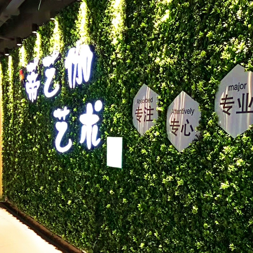 Наружное симуляционное растение Стена зеленое зеленое псевдо -грасс -настенное украшение милан