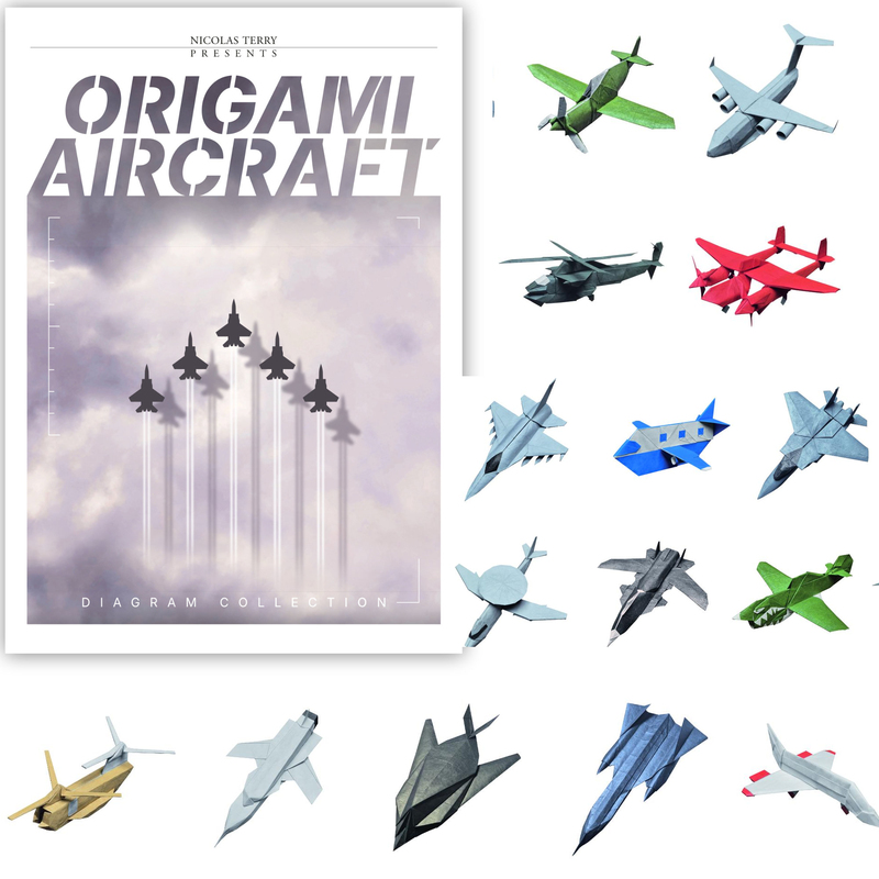Simulated Paper Airplane Origami Moment Five Fans Enlightened Chen Xiaoamazing Origami Shiguchi Tetsushi Origami