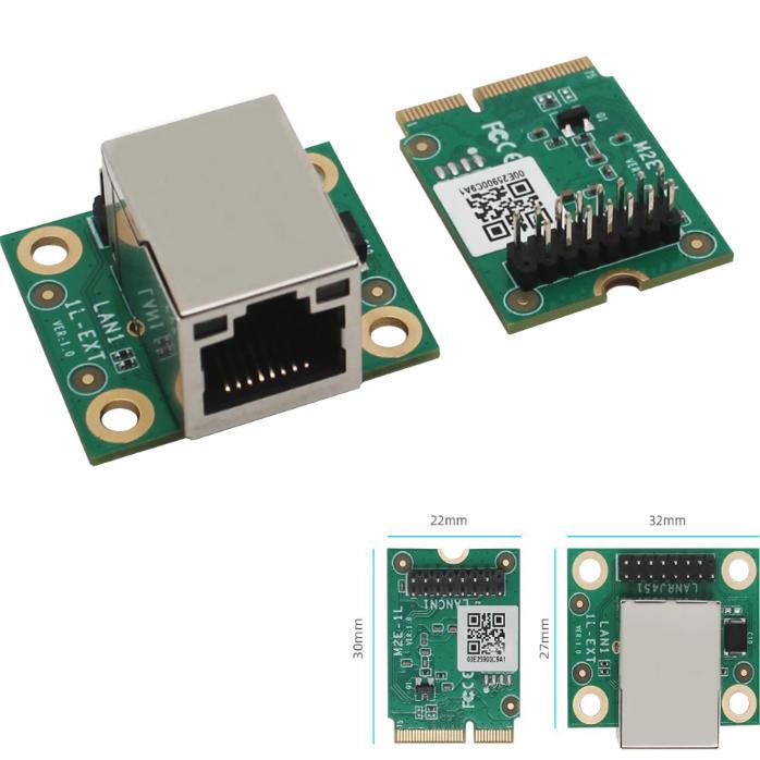M.2 to Gigabit Ethernet Port Intel I210 Network Card M.2 2230 Interface Single Network Port Expansion Card M.2 to Gigabit Ethernet Port Intel I210 Network Card M.2 2230 Interface Single Network Port Expansion Card