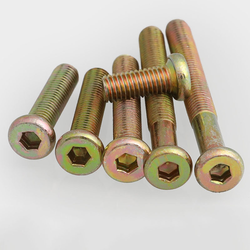 Furniture hardware screw flat round head hexagonal screw furniture screws M8 * 16x20x25x30x50x100