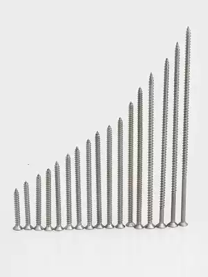 M4 2M5M5 5 304 stainless steel flat countersunk head cross self-tapping wood screws * 6 20 40 150mm