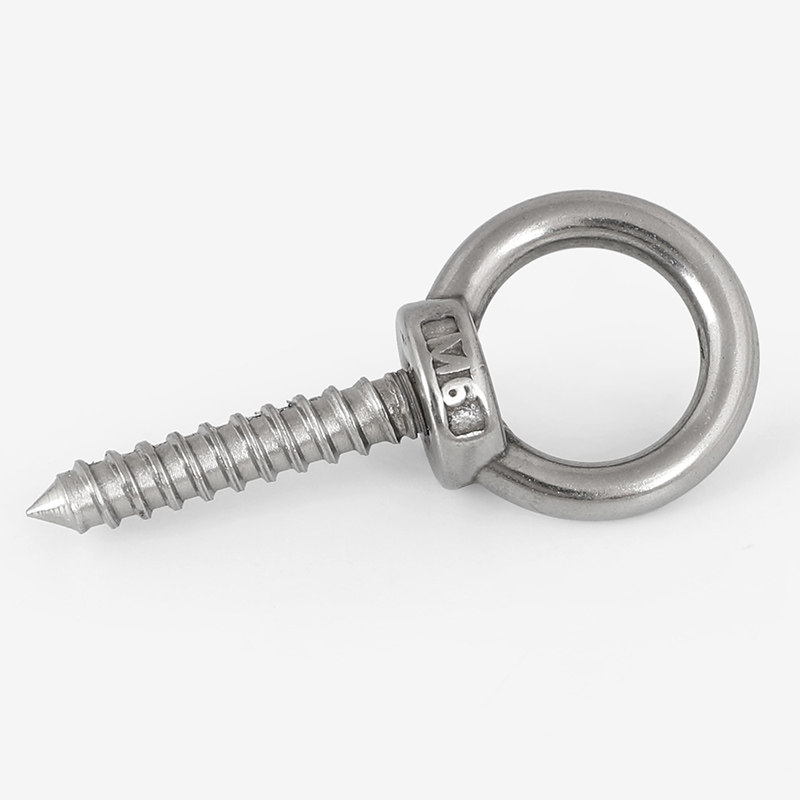 304 stainless steel rings screw with cirque self-tapping stud hook self-drilling goat eye ring type self-tapping sound bolt