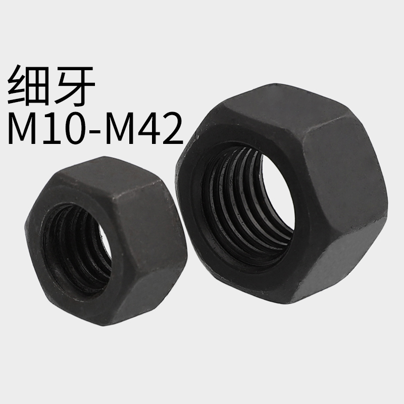 10 9 level fine tooth hexagonal nut fine buckle juvenile screw cap M8M10M12M20M30M40M80 * 1 5x2x3x4