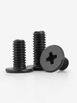 M2 5M3M4M5M6 black 304 stainless steel thin cross flat head screw notebook digital machine screw