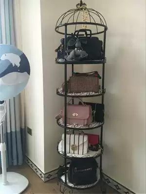 Shelves for bags, floor-to-ceiling multi-layer storage entry women's clothing store home store cabinet wall