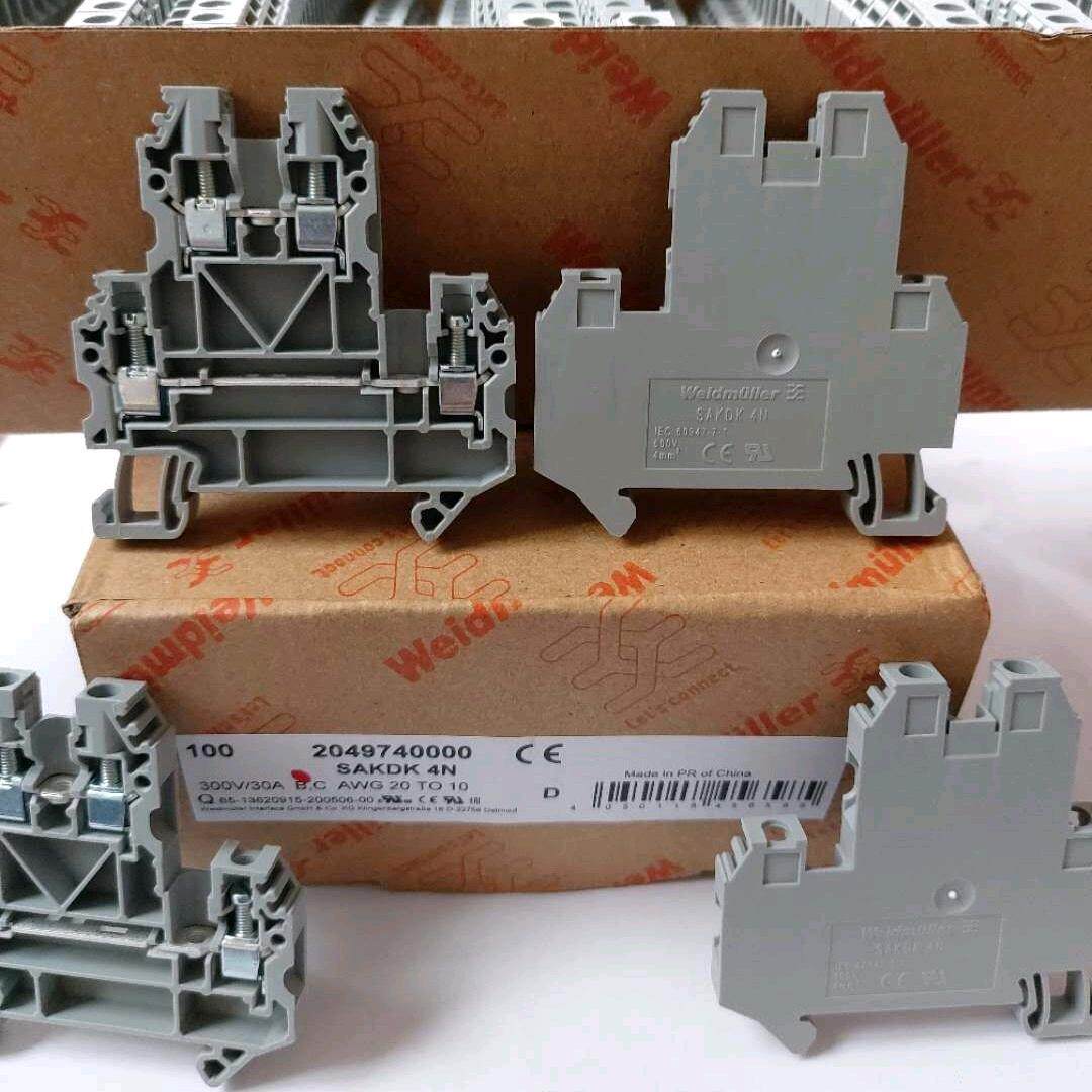 Weidmuller Weidmiller SAKDK 4N nail dual-layer terminal terminal 2049740000