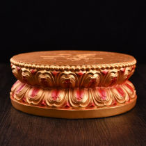 Fan Zefu Buddha statue base Guanyin sitting lotus platform lotus heightened base 19 inches diameter 34cm