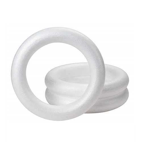 DIY foam white billet circle ring Wedding wreath Christmas decoration supplies handmade materials