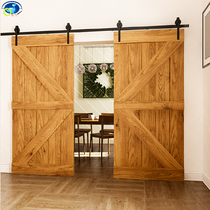 Old elm door barn door custom retro original wooden door solid wood door sliding door warehouse Valley door sliding door toilet bedroom door
