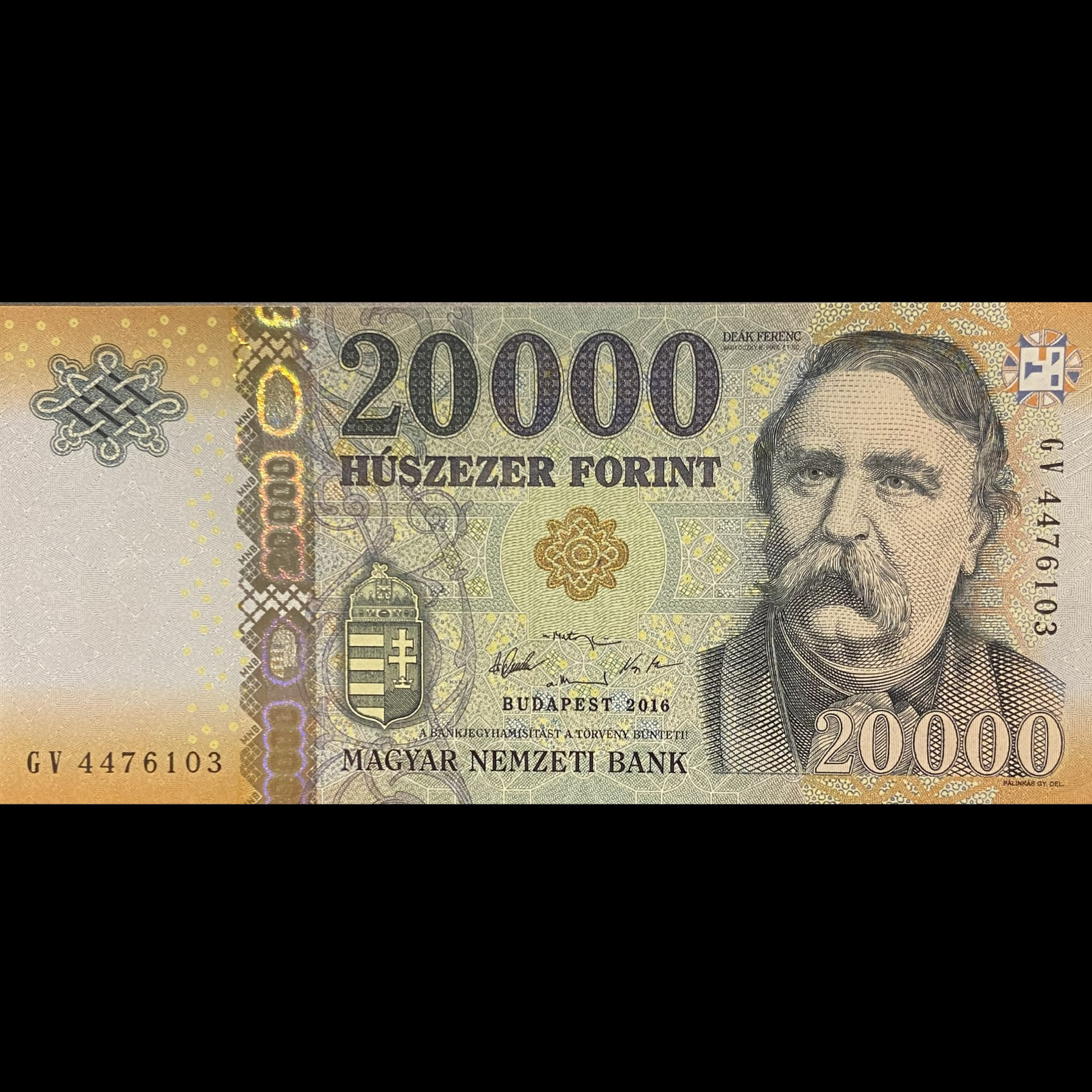 欧洲】匈牙利20000福林纸币戴克·费伦茨2016-2022年全新UNC-淘宝网