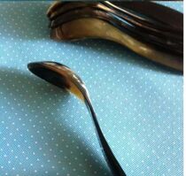 Tibetan specialty plateau yak horn special soup spoon rice spoon tourist souvenir 5 pieces